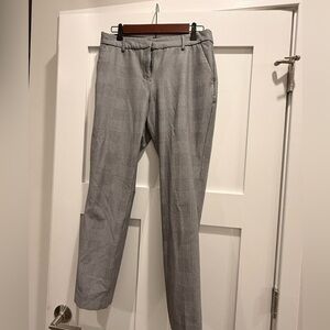 Women’s Black and White Plaid Dress Pants